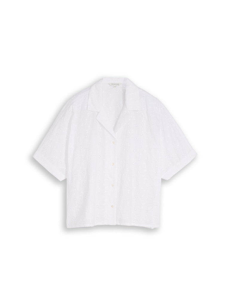 TOM TAILOR CASUAL WOMEN Blouse schiffli resort shirt Freizeitshirts /-blusen TOM TAILOR CASUAL WOMEN 20000 36