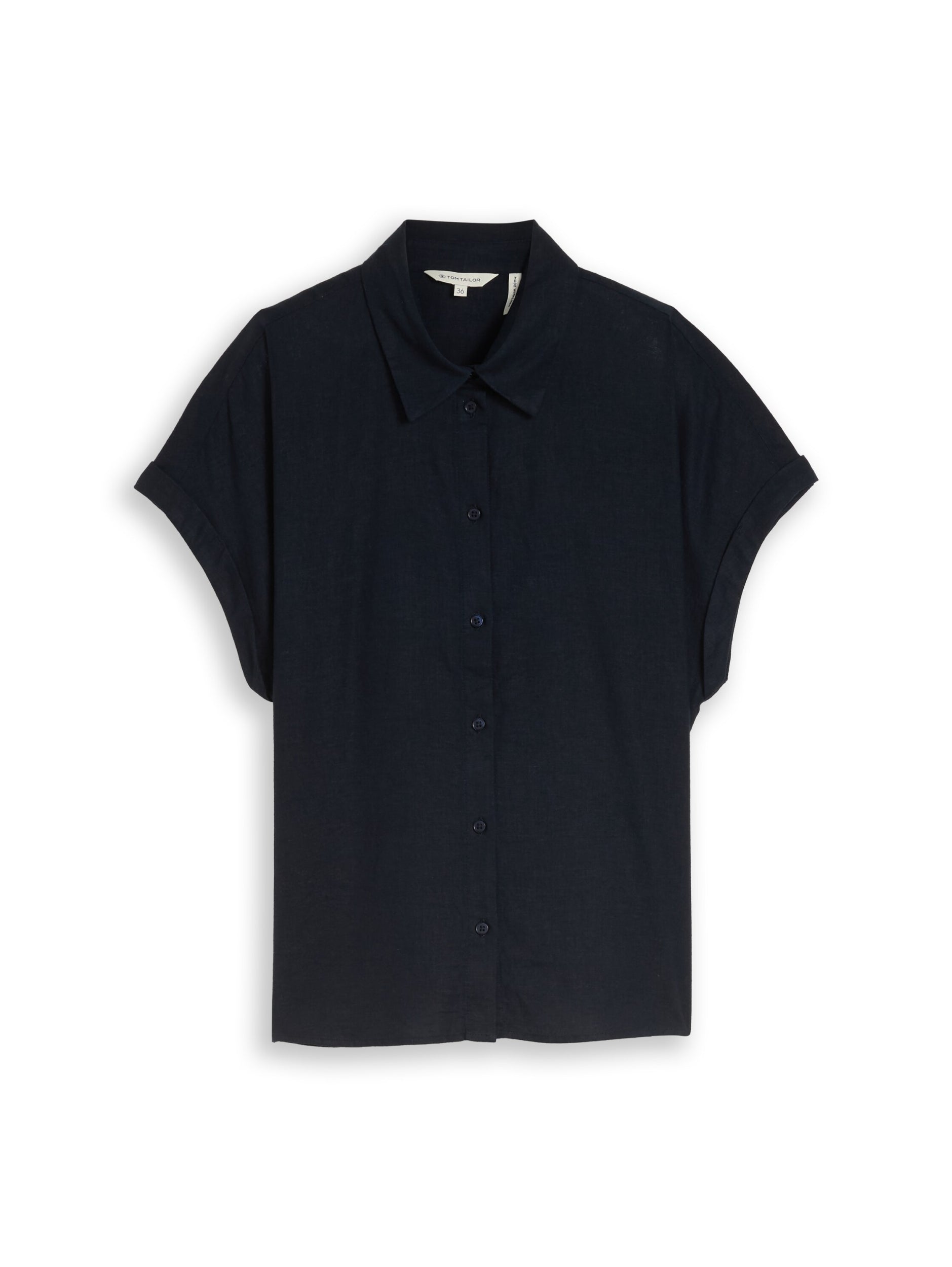 TOM TAILOR CASUAL WOMEN Blouse shortsleeves with linen Freizeitshirts /-blusen TOM TAILOR CASUAL WOMEN 10668 34