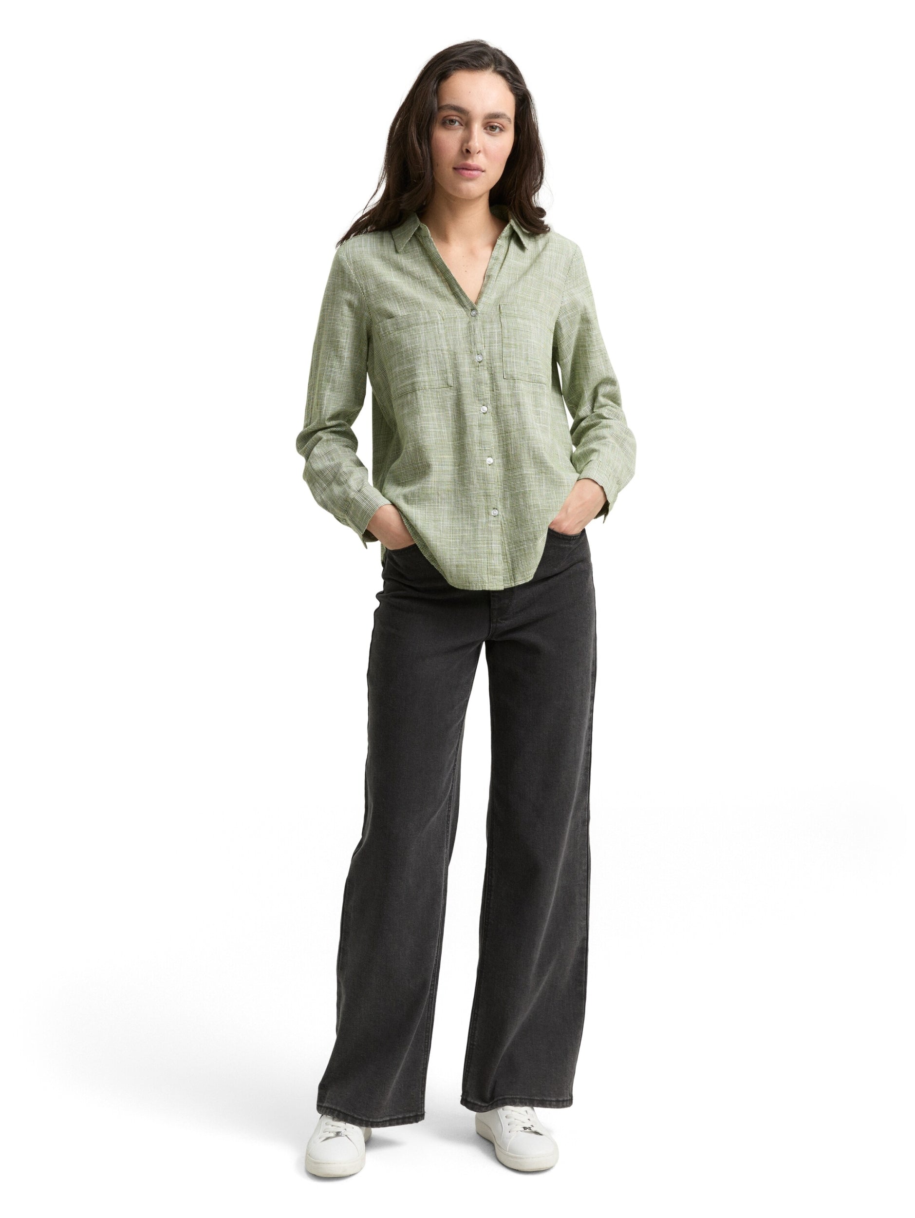 TOM TAILOR CASUAL WOMEN blouse with slub struc Freizeitshirts /-blusen TOM TAILOR CASUAL WOMEN