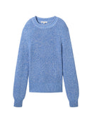 TOM TAILOR DENIM WOMEN CREW NECK PULLOVER 31646 SOFT SUMMER PINK Freizeitpullover TOM TAILOR DENIM WOMEN 20876 SICILIAN BLUE MELANGE XS