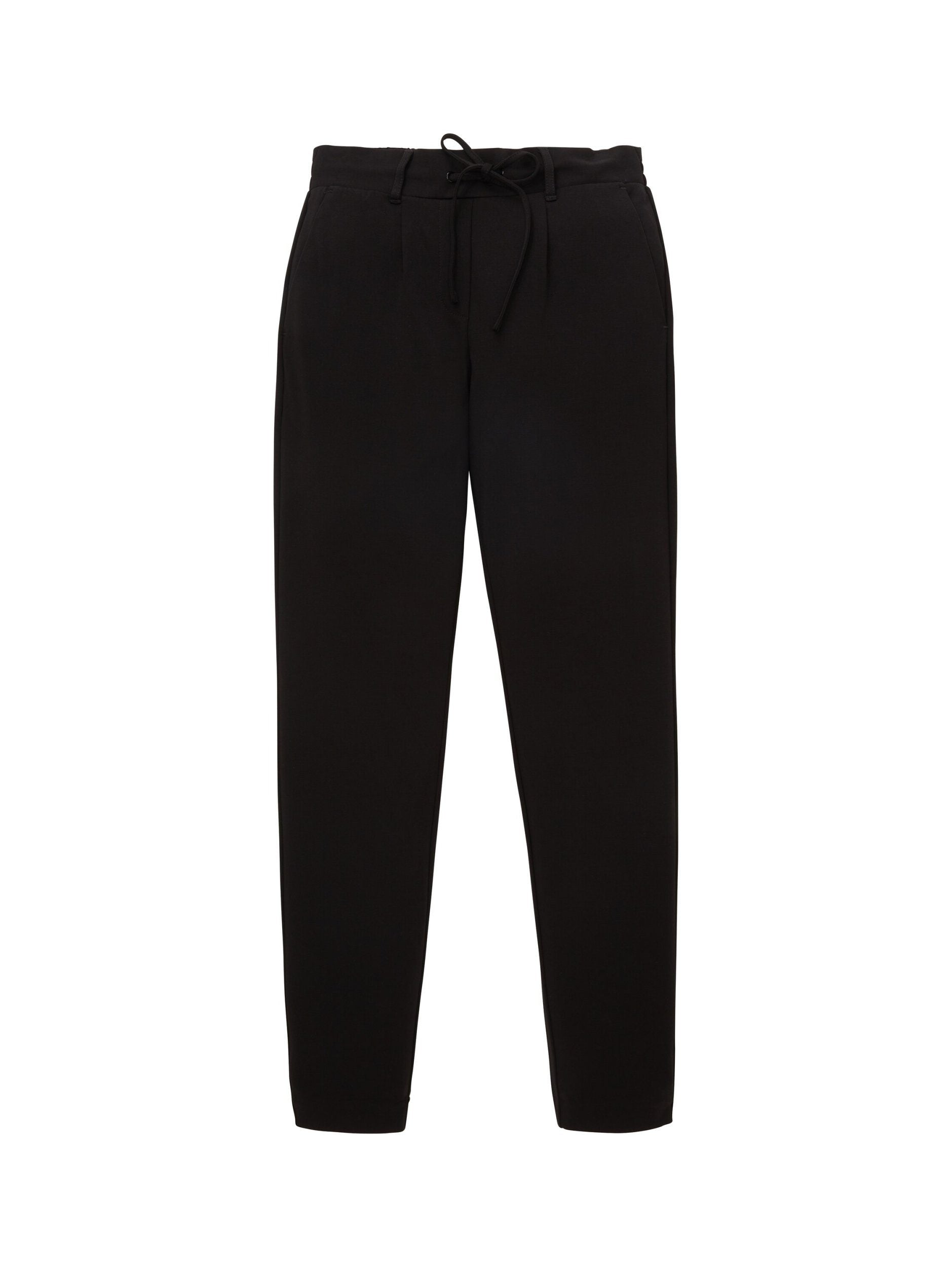 TOM TAILOR CASUAL WOMEN Jersey Loose Fit Pants Ankle NOS Freizeithosen TOM TAILOR CASUAL WOMEN 82 deep black 34/32