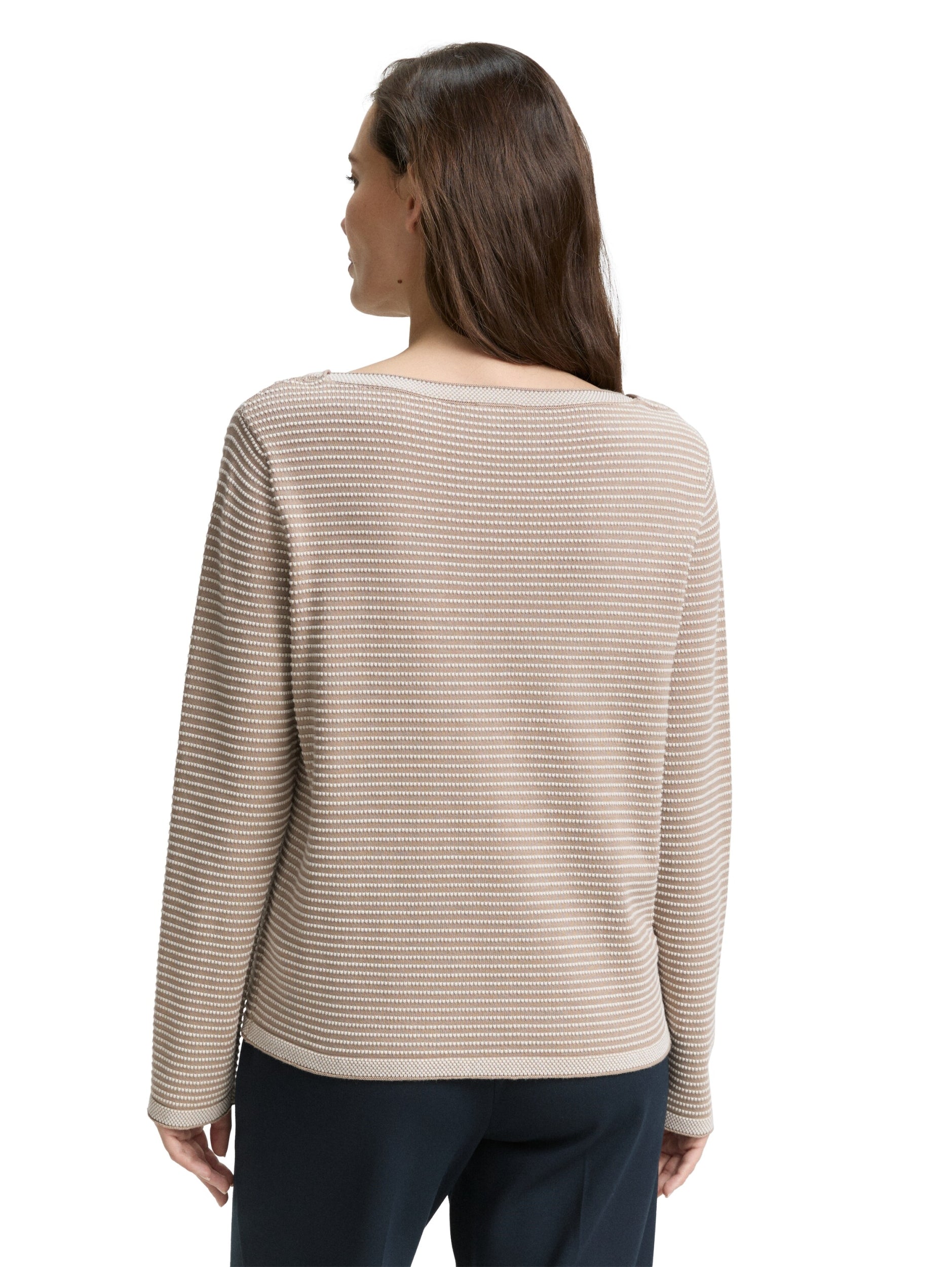 TOM TAILOR CASUAL WOMEN knit pullover with bubbl Freizeitpullover TOM TAILOR CASUAL WOMEN