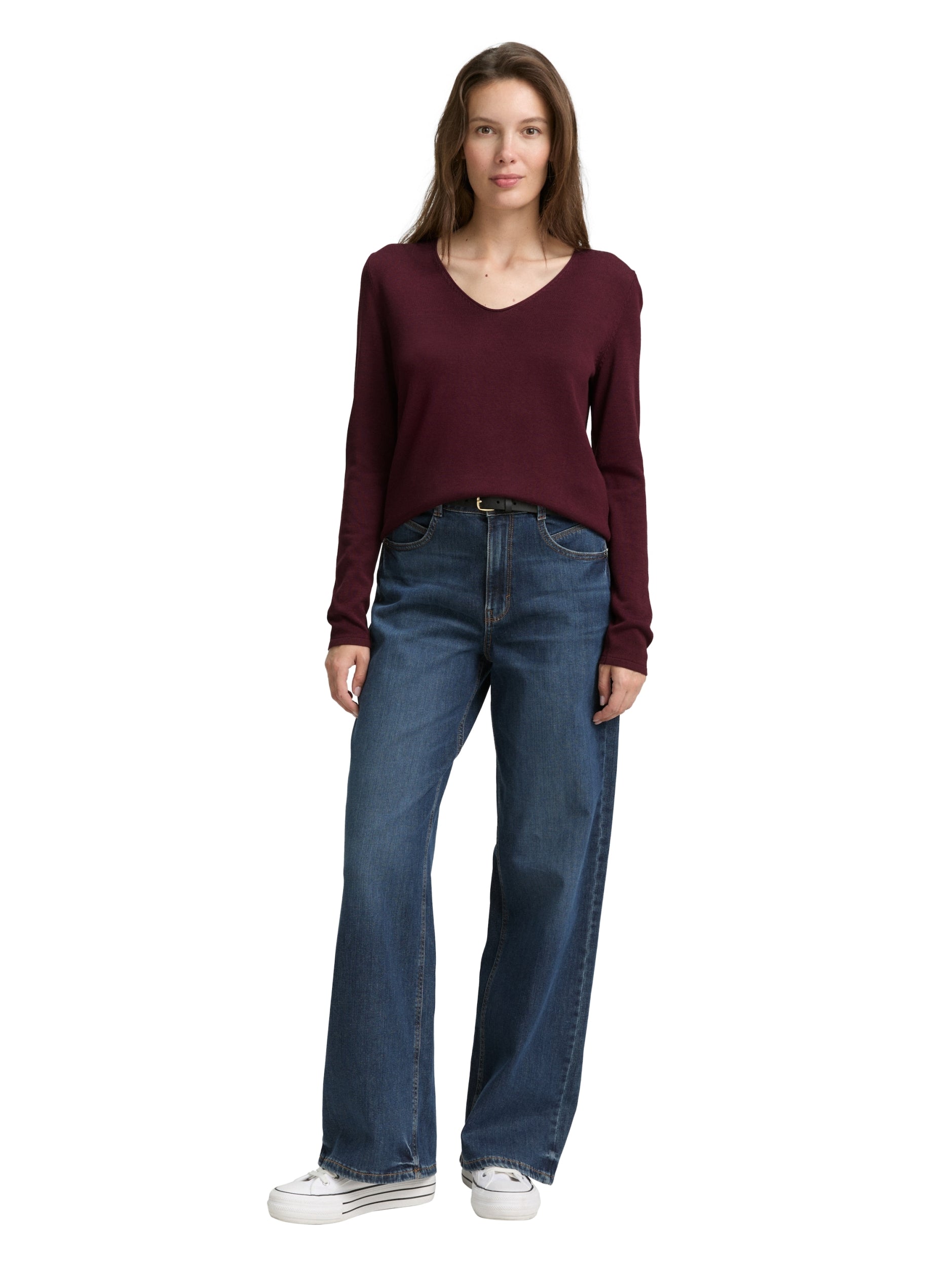 TOM TAILOR CASUAL WOMEN Sweater basic v-neck Freizeitpullover TOM TAILOR CASUAL WOMEN