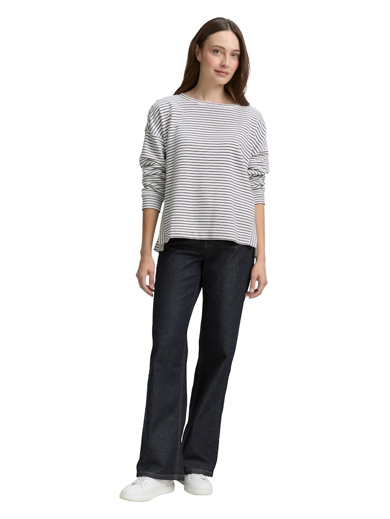 TOM TAILOR CASUAL WOMEN Sweatshirt striped boatn Freizeitpullover TOM TAILOR CASUAL WOMEN