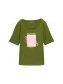 TOM TAILOR CASUAL WOMEN T-shirt basic with print Freizeitshirts /-hemden TOM TAILOR CASUAL WOMEN 38802 S