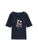 TOM TAILOR CASUAL WOMEN T-shirt basic with print Freizeitshirts /-hemden TOM TAILOR CASUAL WOMEN 11019 S