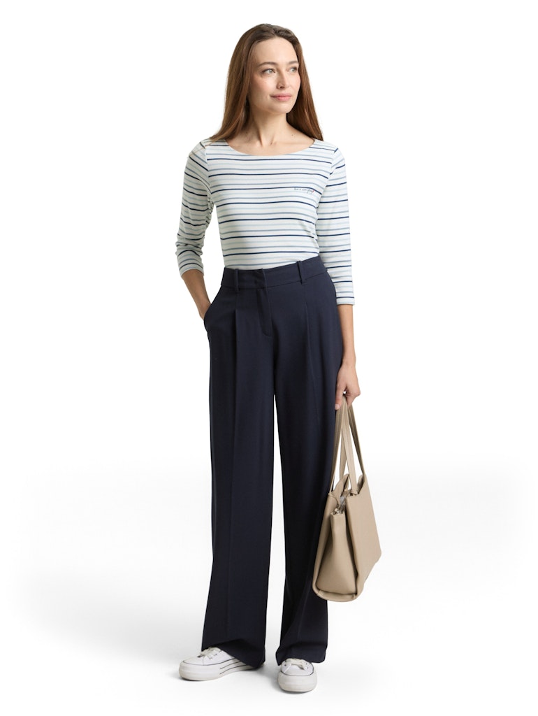 TOM TAILOR CASUAL WOMEN T-shirt boat neck stripe Freizeitshirts /-blusen TOM TAILOR CASUAL WOMEN