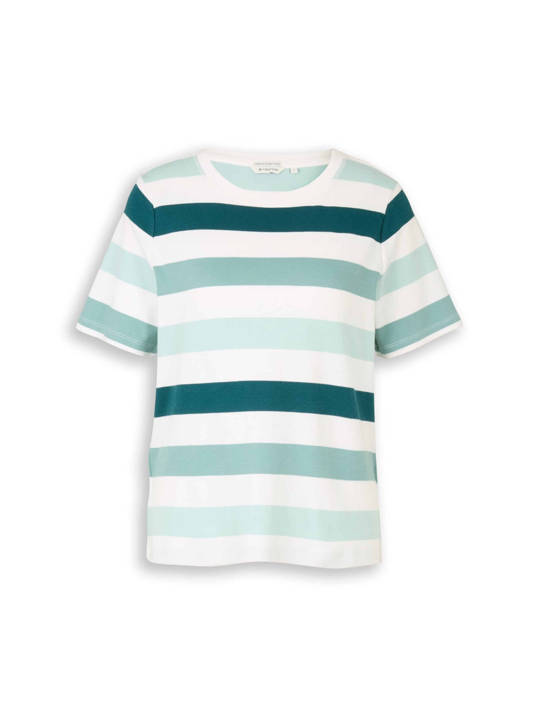 TOM TAILOR CASUAL WOMEN T-shirt boxy crew neck with pr Freizeitshirts /-hemden TOM TAILOR CASUAL WOMEN 40116 XS
