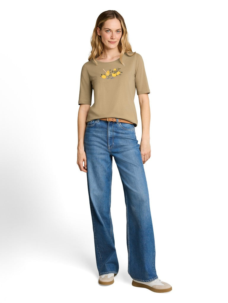 TOM TAILOR CASUAL WOMEN T-shirt crew necck with print Freizeitshirts /-hemden TOM TAILOR CASUAL WOMEN