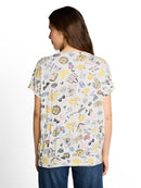 TOM TAILOR CASUAL WOMEN T-Shirt crincle alloverprinted Freizeitshirts /-hemden TOM TAILOR CASUAL WOMEN