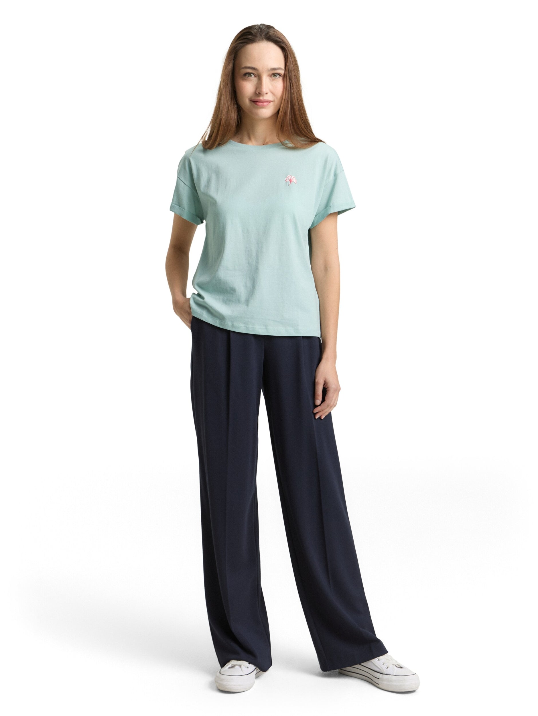 TOM TAILOR CASUAL WOMEN T-shirt drop schoulder chest Freizeitshirts /-hemden TOM TAILOR CASUAL WOMEN