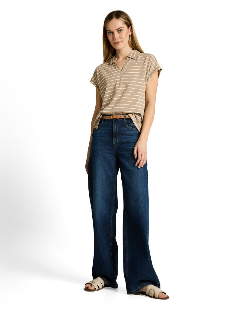 TOM TAILOR CASUAL WOMEN T-Shirt polo collar batwing Freizeitshirts /-hemden TOM TAILOR CASUAL WOMEN