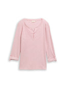 TOM TAILOR CASUAL WOMEN T-shirt stripe henley Freizeitshirts /-blusen TOM TAILOR CASUAL WOMEN 39433 S