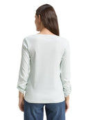 TOM TAILOR CASUAL WOMEN T-shirt stripe henley Freizeitshirts /-blusen TOM TAILOR CASUAL WOMEN