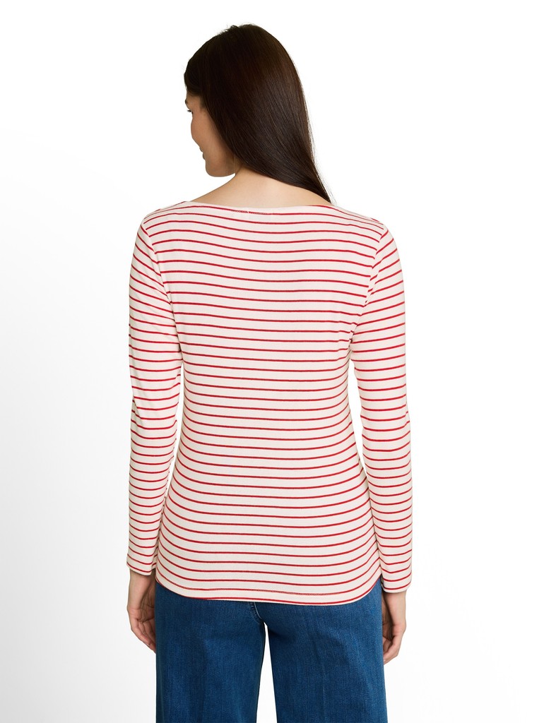 TOM TAILOR CASUAL WOMEN T-Shirt striped boatneck Freizeitshirts /-hemden TOM TAILOR CASUAL WOMEN
