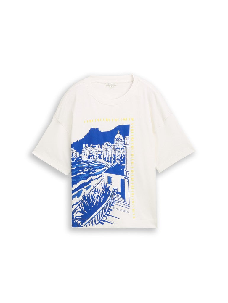 TOM TAILOR CASUAL WOMEN T-Shirt with artwork Freizeitshirts /-hemden TOM TAILOR CASUAL WOMEN 10315 XS