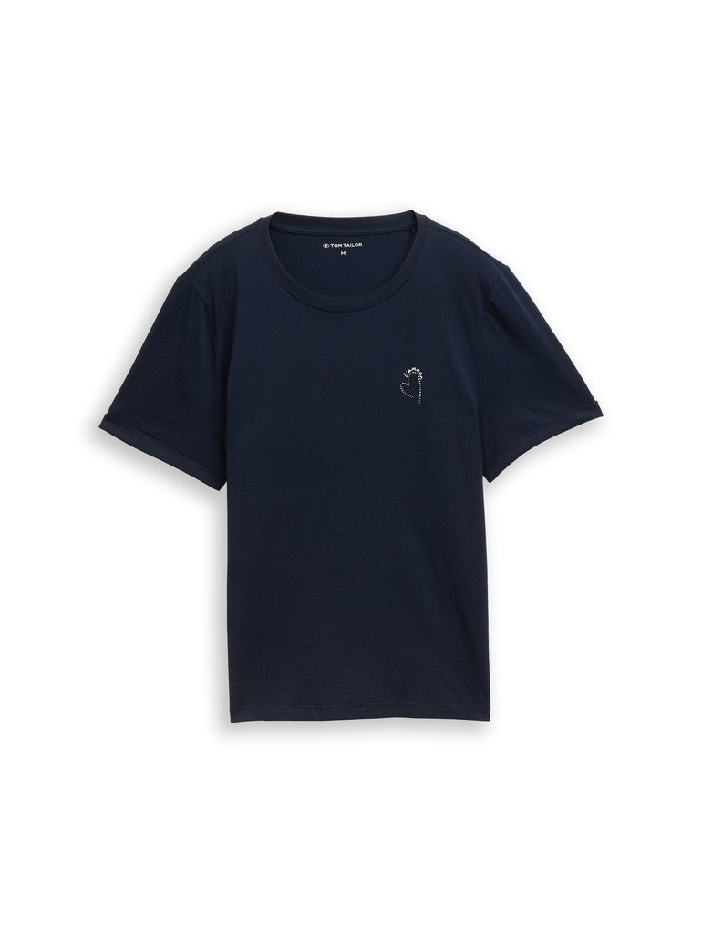 TOM TAILOR CASUAL WOMEN T-Shirt with front print Freizeitshirts /-hemden TOM TAILOR CASUAL WOMEN Black S