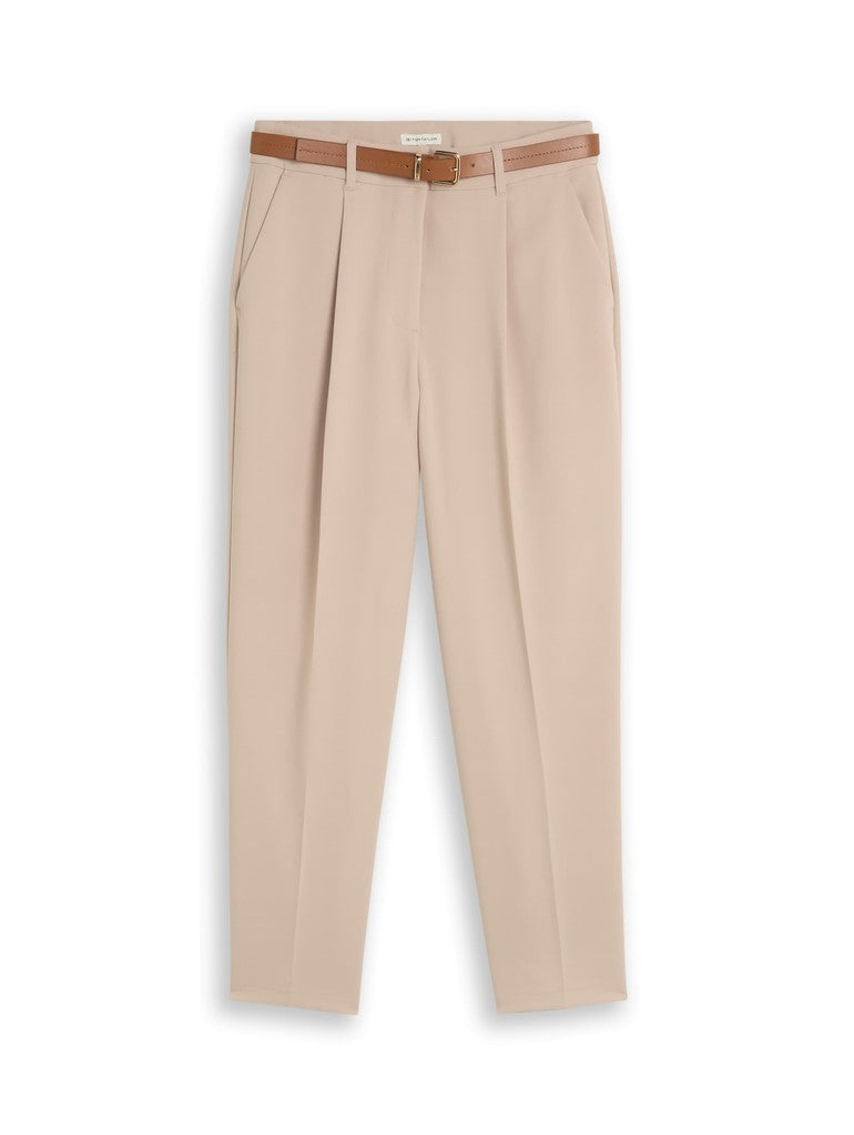 TOM TAILOR CASUAL WOMEN tailored loose fit pants Freizeithosen TOM TAILOR CASUAL WOMEN Gravel Beige 34/28