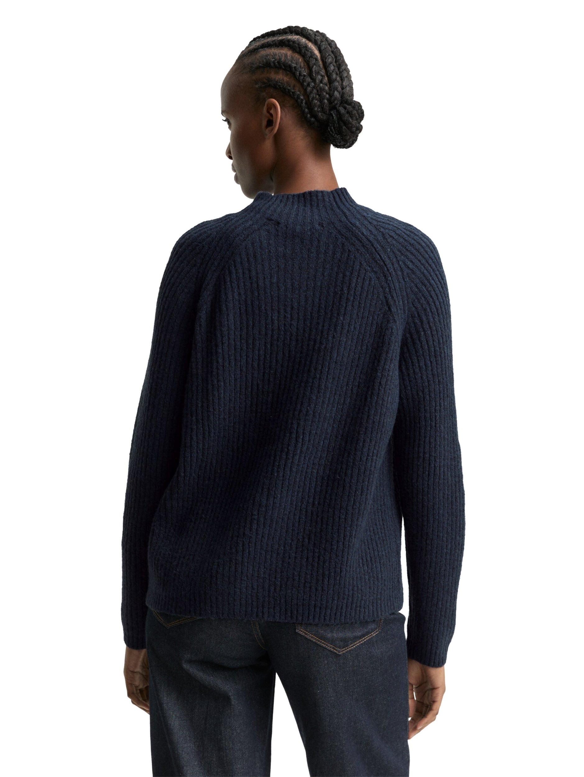 TOM TAILOR DENIM WOMEN cozy mock neck pullover Freizeitpullover TOM TAILOR DENIM WOMEN
