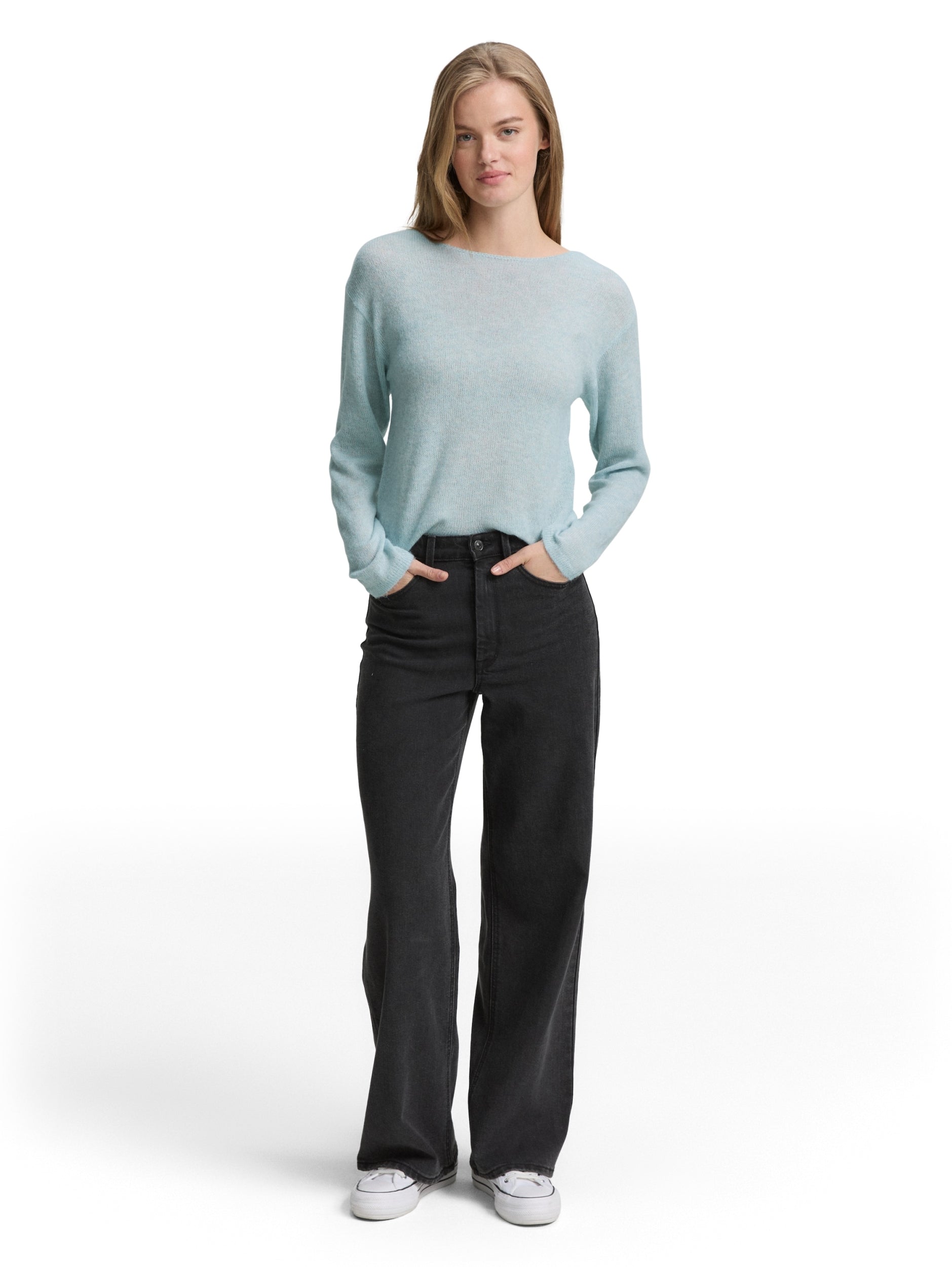 TOM TAILOR DENIM WOMEN soft boat neck pullover Freizeitpullover TOM TAILOR DENIM WOMEN