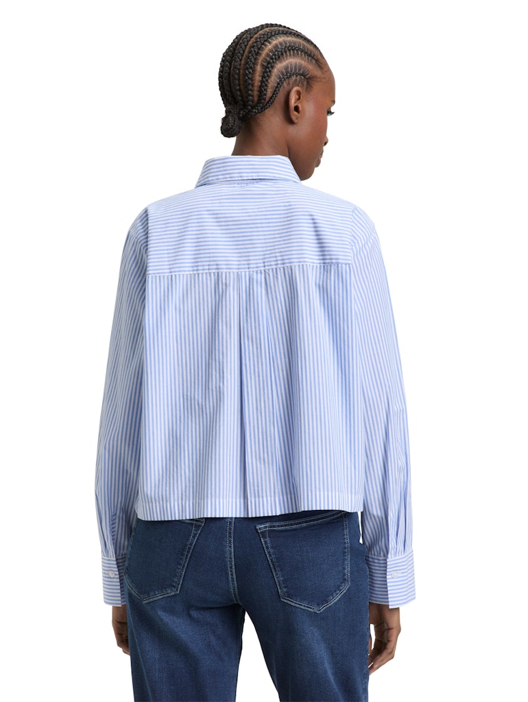 TOM TAILOR DENIM WOMEN boxy poplin shirt with details Freizeitshirts /-blusen TOM TAILOR DENIM WOMEN