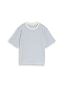 TOM TAILOR DENIM WOMEN boxy T-shirt Freizeitshirts /-blusen TOM TAILOR DENIM WOMEN light blue white stripe XS