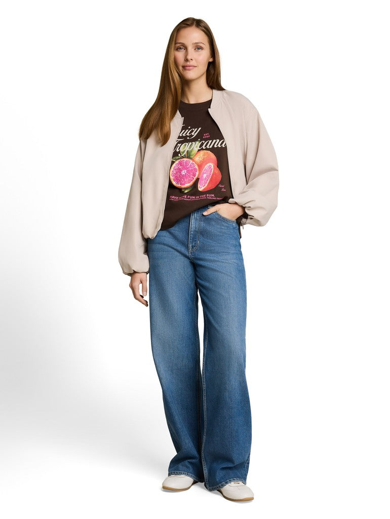 TOM TAILOR DENIM WOMEN boxy T-shirt with print Freizeitshirts /-blusen TOM TAILOR DENIM WOMEN