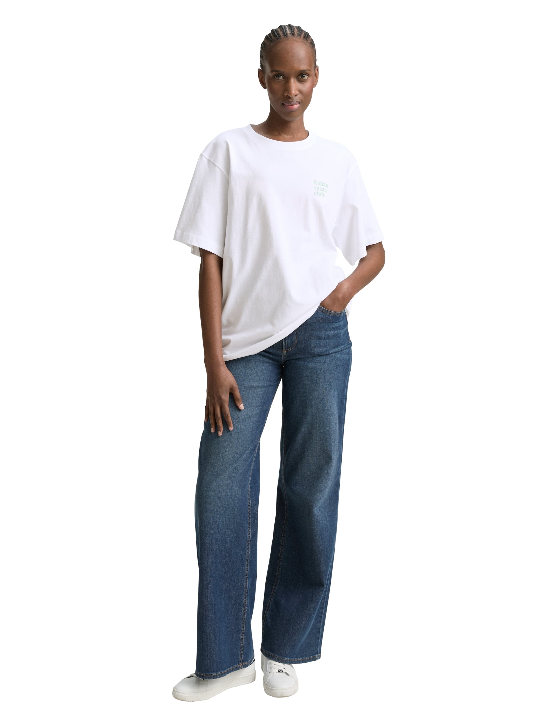 TOM TAILOR DENIM WOMEN boyfriend T-shirt with print Freizeitshirts /-blusen TOM TAILOR DENIM WOMEN