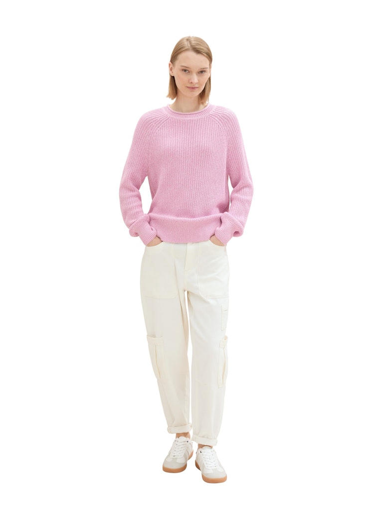 TOM TAILOR DENIM WOMEN CREW NECK PULLOVER 31646 SOFT SUMMER PINK Freizeitpullover TOM TAILOR DENIM WOMEN