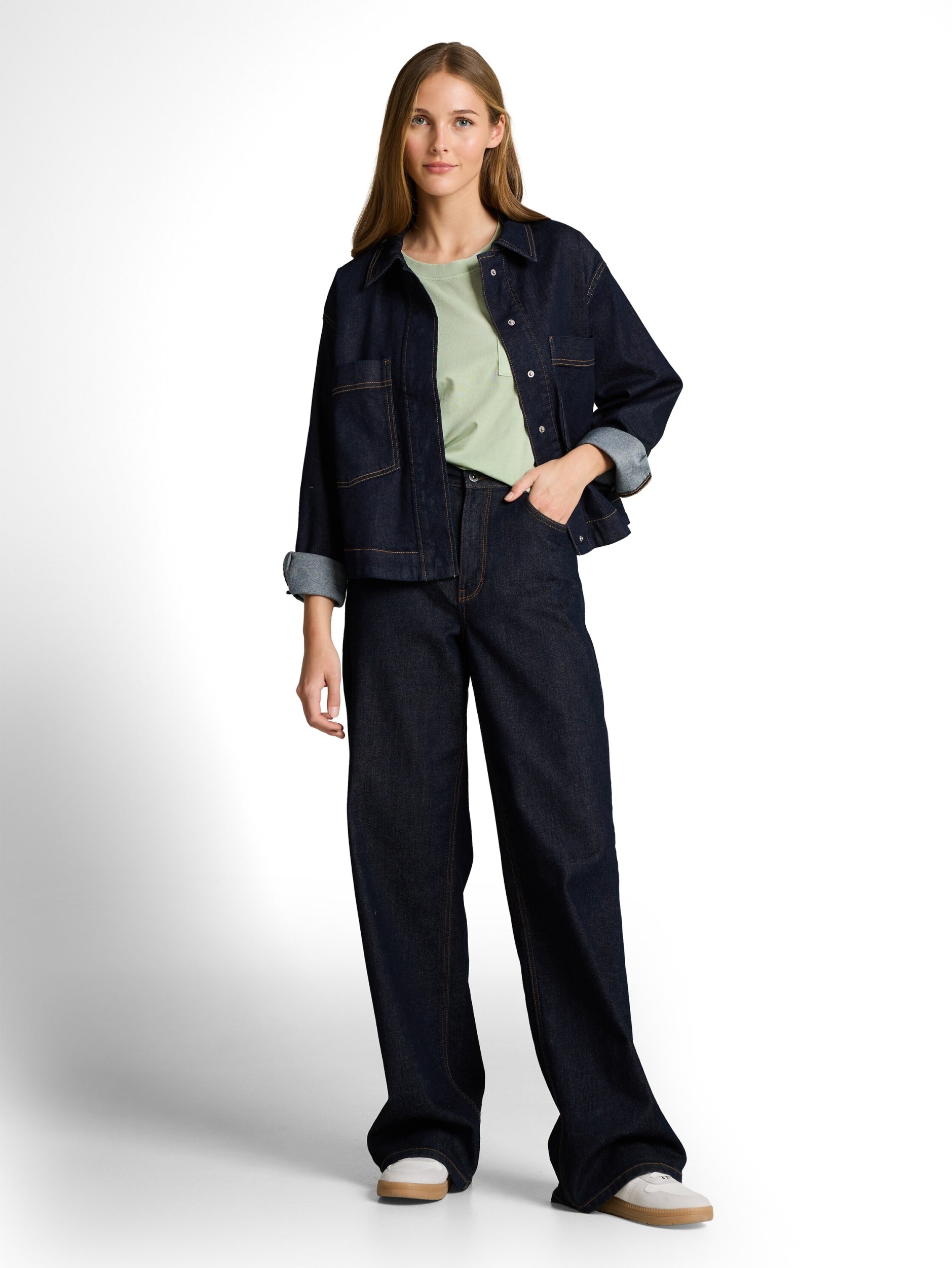 TOM TAILOR DENIM WOMEN Dyed boxy T-shirt Freizeitshirts /-blusen TOM TAILOR DENIM WOMEN