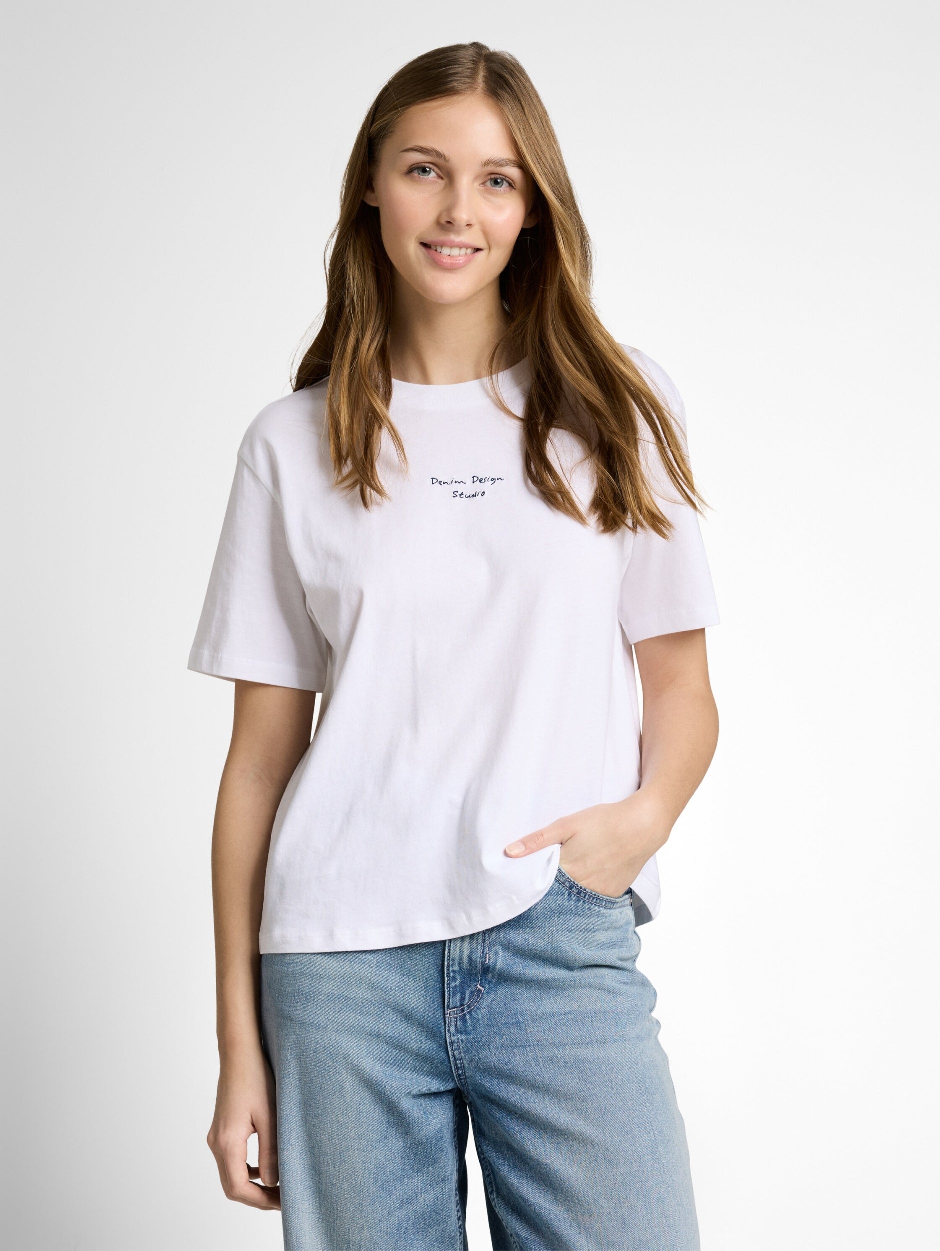 TOM TAILOR DENIM WOMEN Easy shortsleevee viscose Freizeitshirts /-blusen TOM TAILOR DENIM WOMEN