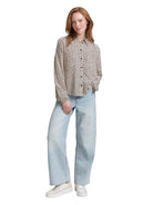 TOM TAILOR DENIM WOMEN feminine blouse with placket Freizeitshirts /-blusen TOM TAILOR DENIM WOMEN