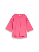TOM TAILOR DENIM WOMEN loose T-shirt with deviding seams Freizeitshirts /-blusen TOM TAILOR DENIM WOMEN soft bright pink XS