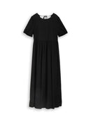 TOM TAILOR DENIM WOMEN Midi Linen dress with volume Freizeitshirts /-blusen TOM TAILOR DENIM WOMEN 14482 XS