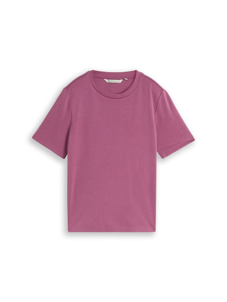 TOM TAILOR DENIM WOMEN Modern fluent T-shirt Freizeitshirts /-blusen TOM TAILOR DENIM WOMEN dusty berry XS