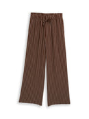 TOM TAILOR DENIM WOMEN palazzo pants Freizeithosen TOM TAILOR DENIM WOMEN brown white stripe XS