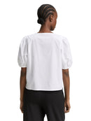 TOM TAILOR DENIM WOMEN poplin blouse with bow detail Freizeitshirts /-blusen TOM TAILOR DENIM WOMEN