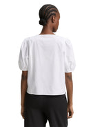 TOM TAILOR DENIM WOMEN poplin blouse with bow detail Freizeitshirts /-blusen TOM TAILOR DENIM WOMEN