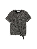 TOM TAILOR DENIM WOMEN PRINTED KNOT T-SHIRT Freizeitshirts /-blusen TOM TAILOR DENIM WOMEN 38411 XS