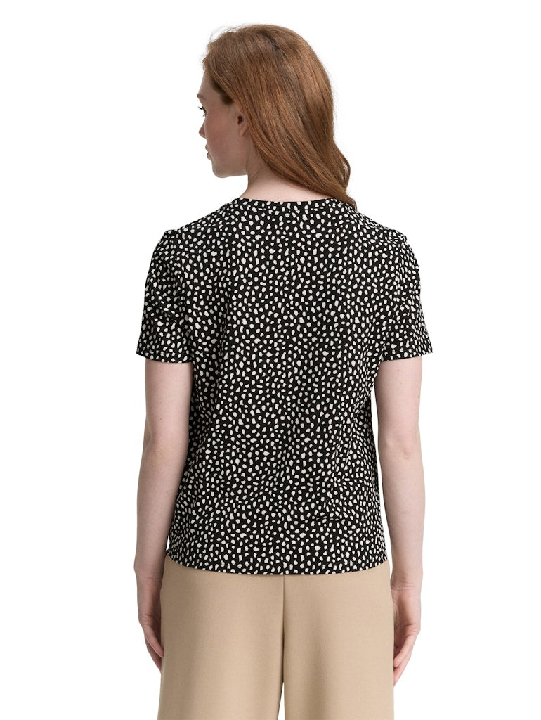 TOM TAILOR DENIM WOMEN PRINTED KNOT T-SHIRT Freizeitshirts /-blusen TOM TAILOR DENIM WOMEN