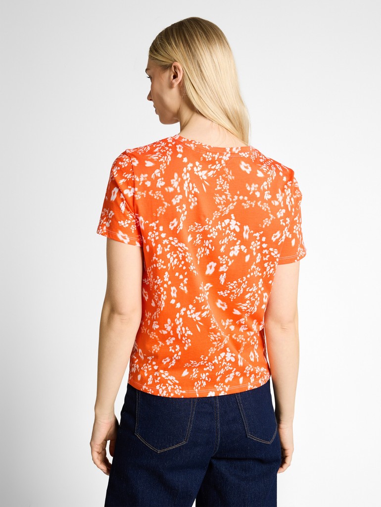 TOM TAILOR DENIM WOMEN Printed knot T-shirt Freizeitshirts /-blusen TOM TAILOR DENIM WOMEN