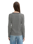 TOM TAILOR DENIM WOMEN STRIPED INTERLOCK T-SHIRT Freizeitshirts /-blusen TOM TAILOR DENIM WOMEN