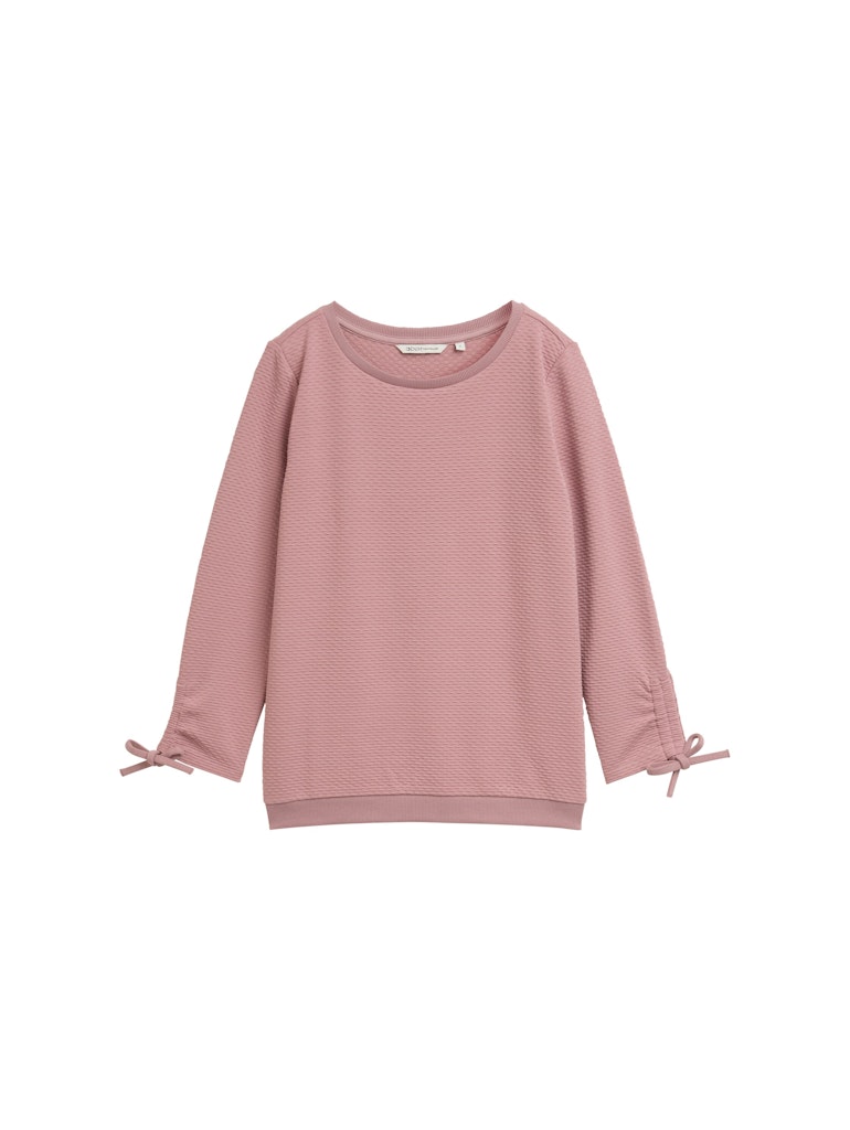 TOM TAILOR DENIM WOMEN Sweatshirt w. sleeve detail Freizeitpullover TOM TAILOR DENIM WOMEN 11014 XS