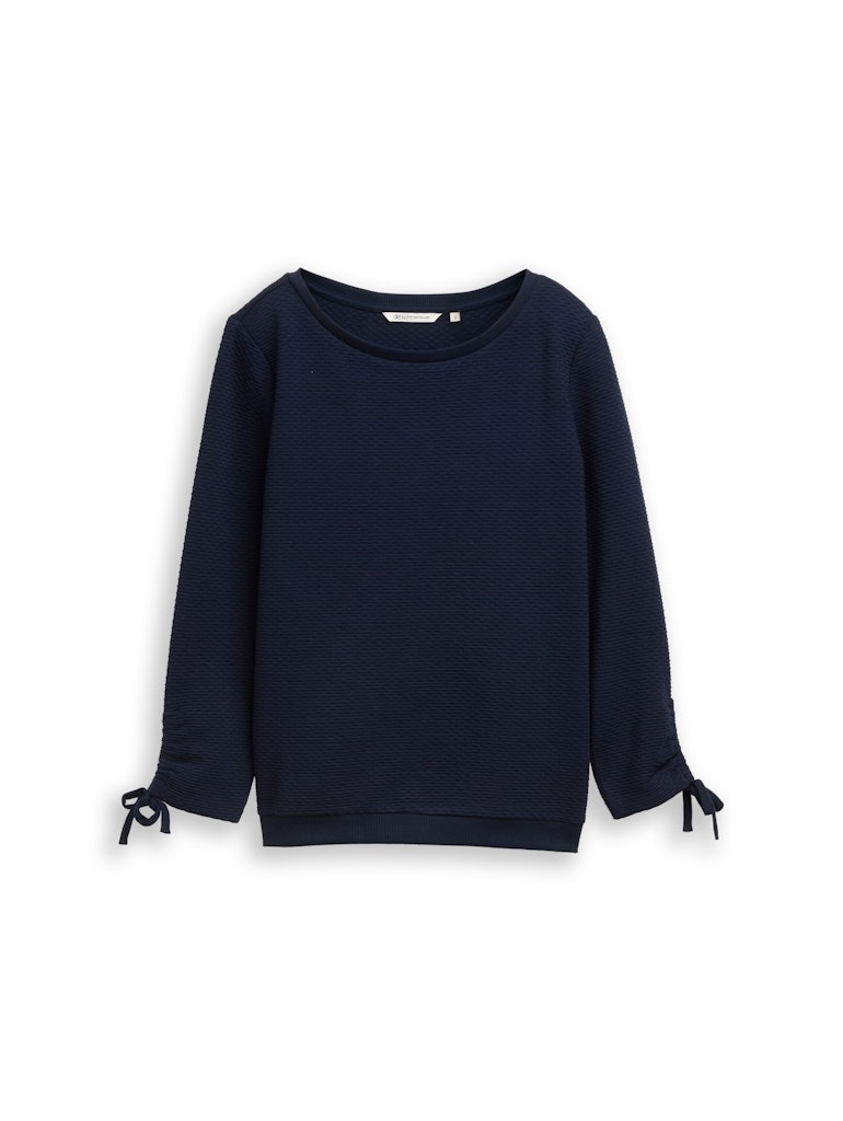 TOM TAILOR DENIM WOMEN Sweatshirt w. sleeve detail Freizeitpullover TOM TAILOR DENIM WOMEN 10668 XS