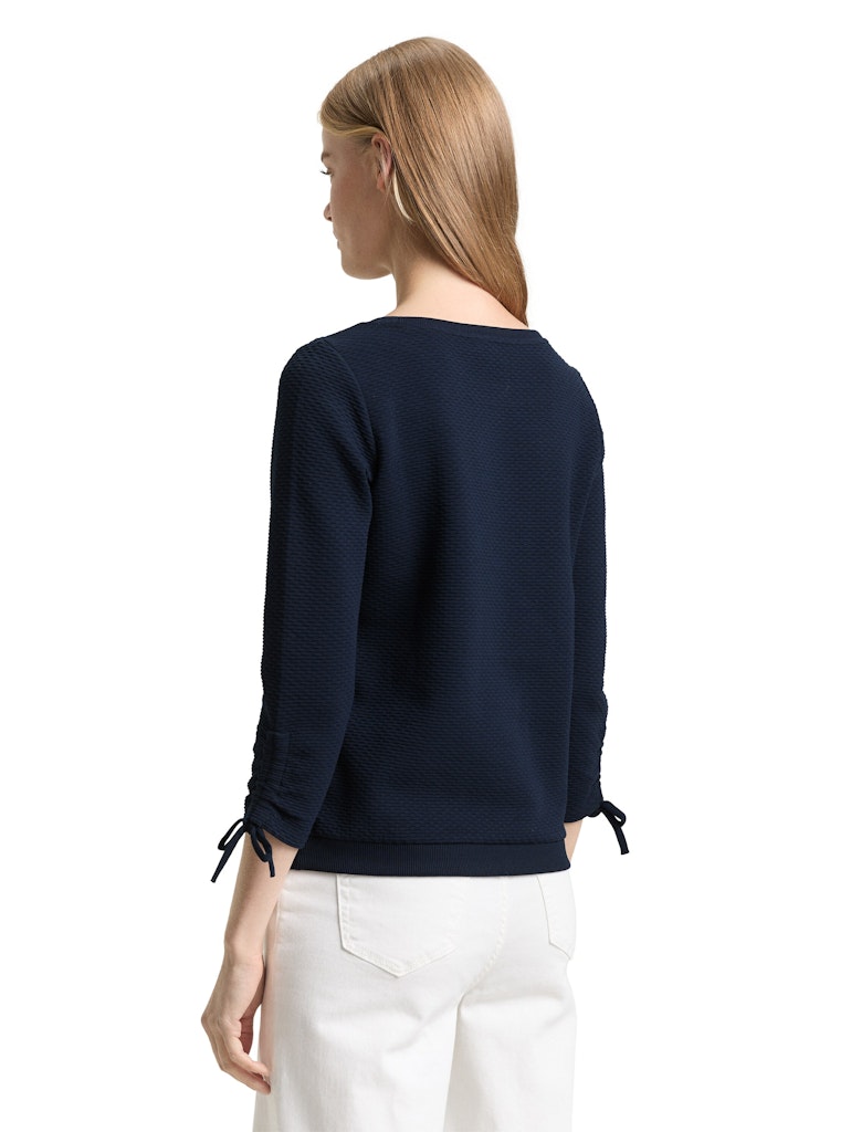 TOM TAILOR DENIM WOMEN Sweatshirt w. sleeve detail Freizeitpullover TOM TAILOR DENIM WOMEN