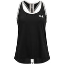 UNDER ARMOUR TECH KNOCKOUT TANK UNDER ARMOUR 001 BLACK FADE HEATHER XS