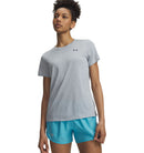 UNDER ARMOUR TECH SSC- TWIST Trainingsshirts UNDER ARMOUR BLUE FOG XS