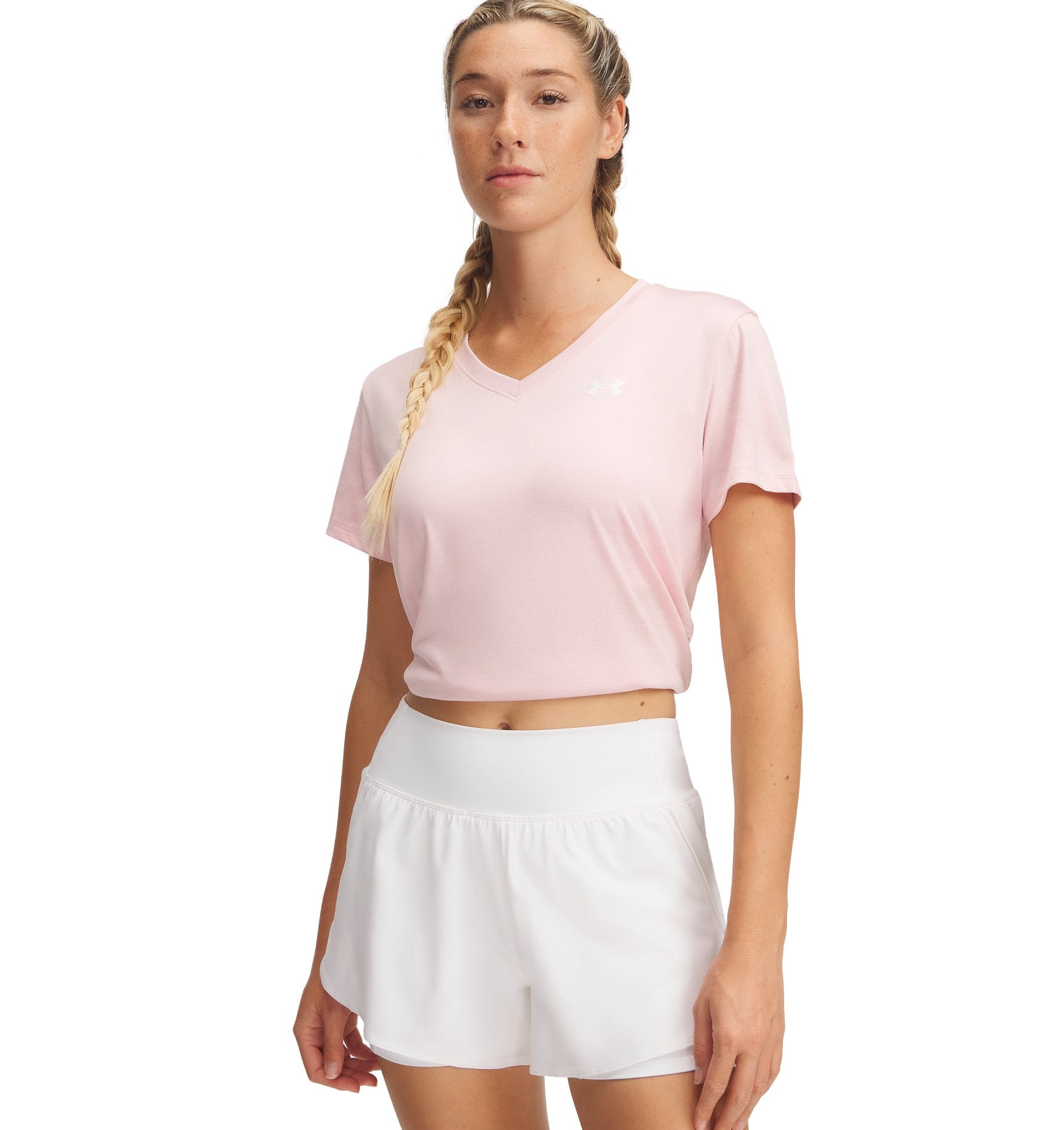 UNDER ARMOUR TECH SSV- TWIST Trainingsshirts UNDER ARMOUR 647 PRIME PINK XS