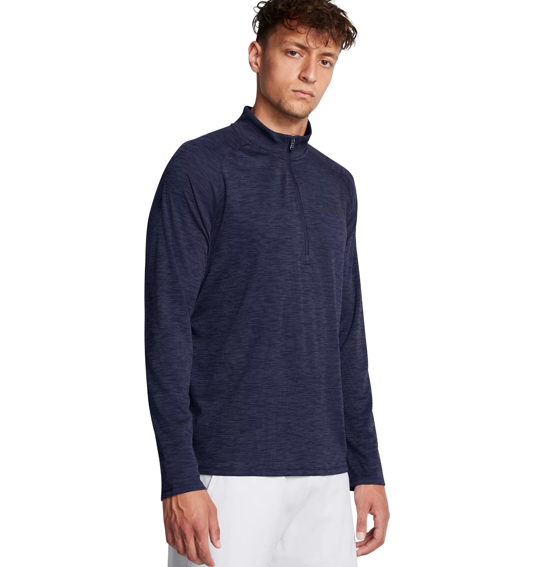 UNDER ARMOUR UA TECH TEXTURED 1/2 ZIP 452 ETHER BLUE Trainingsjacken UNDER ARMOUR