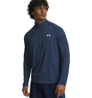 UNDER ARMOUR UA TECH TEXTURED 1/2 ZIP 452 ETHER BLUE